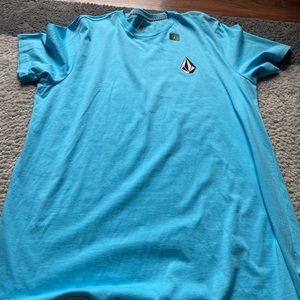 blue volcom shirt